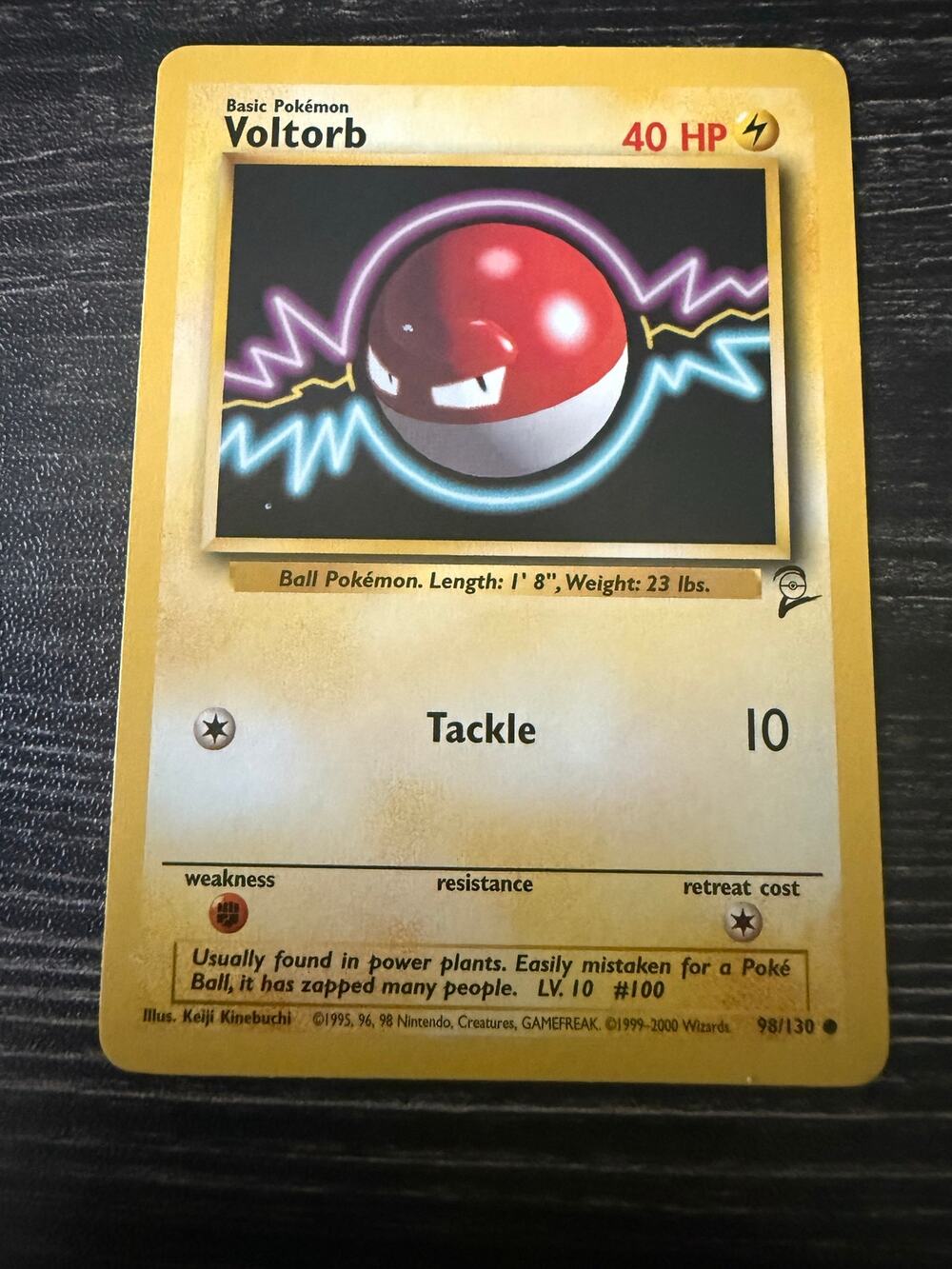 Vintage 2000 Pokémon Card Voltorb 98/130 Base Set 2 - Common